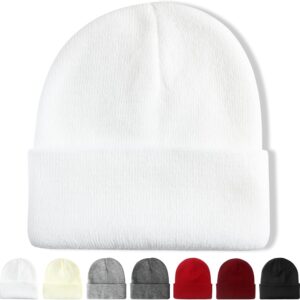 Beanie for Wo Winter Hats for s Beanie Cuffed Knit Beanies Skull Cap