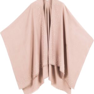 DESIGNED IN SPAIN Women's Shawl Wrap Poncho  Cape Cardigan Sweater Open Front for Fall Winter