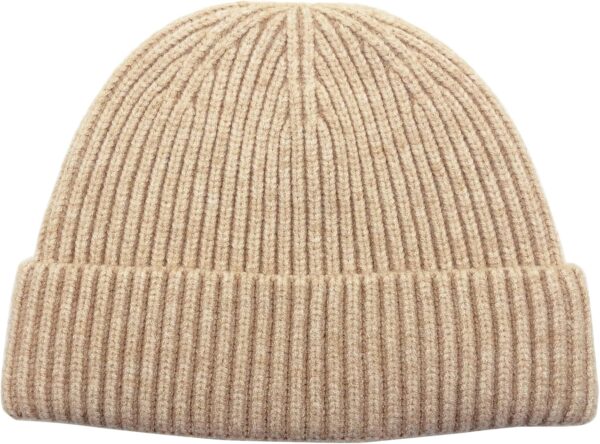 Wool Knit Cuff Short Fisherman Beanie for Wo, Winter Warm Hats